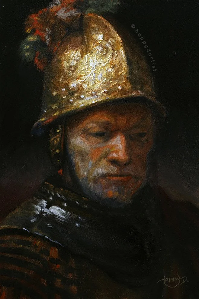 rembrandt golden helmet study